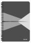 Preview: Leitz collegeblock office card a5 44590085 grau liniert - Leitz-44590085-4002432112760