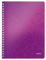 Preview: Leitz spiralbuch wow pp a4 46370062 violett 80 blatt - Leitz-46370062-4002432107643