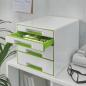 Preview: Leitz schubladenbox wow cube a4 5213-20-54 weiss/grün, 4 schubladen - Leitz-5213-20-54-4002432115396-04.jpg