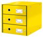 Preview: Leitz schubladenset click&store a4 6048-00-16 gelb 3-schubladen - Leitz-6048-00-16-4002432122417