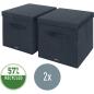 Preview: Leitz aufbewahrungsbox mit deckel 6145-00-89 samtgrau 2 stk. 33x32.5x38cm - Leitz-6145-00-89-4002432134649-02.jpg