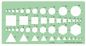 Preview: Linex kombinationsschablone 100414320 geometrische grundfiguren - Linex-100414320-5701221588500