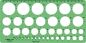 Preview: Linex kreisschablone 561400 1-35mm grün/transp. - Linex-561400-5701221102089
