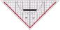 Preview: M+r geometriedreieck 22cm 723230100 abnehmbarer griff acryl - Mr-723230100-4004627413003