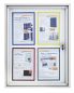 Preview: Magnetoplan schaukasten cc 1150x1125x65mm 1214300 outdoor, magnetisch 12x a4 - Magnetoplan-1214300-4013695036465