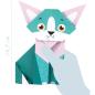 Preview: Mandarine origamipapier 12x12cm or508c mon petit katze 20 blatt - Mandarine-or508c-3609510575083-04.jpg