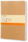 Preview: Moleskine notizheft cahier xl 25x19cm 705045 liniert, natur 3 stück - Moleskine-705045-9788883705045