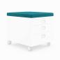 Preview: Moll sitzkissen 43x54x5cm 1002636-505 petrol, zu rollcontainer - Moll-1002636-505-4042984252224