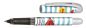 Preview: Online rollerball college ii 0.7mm 12474/3d kiss kiss blau - Online-12474-3d-4014421124746