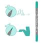 Preview: Online callibrush pen double tip 2mm 19067/6 turquoise - Online-19067-6-4014421190673-03.jpg