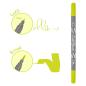Preview: Online callibrush pen double tip 2mm 19070/6 lime - Online-19070-6-4014421190703-03.jpg