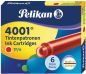 Preview: Pelikan tinte 4001 tp/6 301192 brillantrot 6 stück - Pelikan-301192-4012700301192
