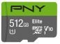 Preview: Pny micro-sdxc elite 512gb psdu512u1 uhs-i u1/a1(v10)& sd adapter - Pny-psdu512u1-0751492619071