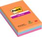 Preview: Post-it super sticky notes 152x101mm 4690-3ss-boos 3 farbig 3x90 blatt - Post-it-4690-3ss-boos-0051141998862