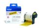 Preview: Ptouch endlos-etiketten 62mmx15.24m dk-22606 ql-500/550 film gelb rolle - Ptouch-dk-22606-4977766628228