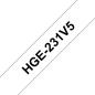 Preview: Ptouch band, high-grade schwarz/weiss hge-231 12mm/8m 5 stück - Ptouch-hge-231-4977766684613-02.jpg