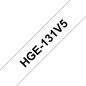 Preview: Ptouch band, high-grade schwarz/klar hge-131 12mm/8m 5 stück - Ptouch-hge-131-4977766684576-03.jpg