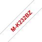 Preview: Ptouch band, nicht lam. rot/weiss m-k232bz zu pt-65/75/85/110 8m x 12 mm - Ptouch-m-k232bz-4977766625012-02.jpg