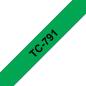 Preview: Ptouch band, laminiert schwarz/grün tc-791 pt-3000 9 mm - Ptouch-tc-791-4977766050760-02.jpg