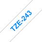 Preview: Ptouch band, laminiert blau/weiss tze-243 pt-2450dx 18 mm - Ptouch-tze-243-4977766685382-02.jpg