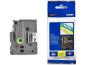 Preview: Ptouch band, laminiert weiss/schwarz tze-335 pt-1280vp 12 mm - Ptouch-tze-335-4977766685733