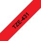 Preview: Ptouch band, laminiert schwarz/rot tze-431 pt-1280vp 12 mm - Ptouch-tze-431-4977766686242-02.jpg