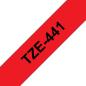 Preview: Ptouch band, laminiert schwarz/rot tze-441 pt-2450dx 18 mm - Ptouch-tze-441-4977766686327-02.jpg