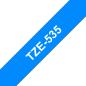 Preview: Ptouch band, laminiert weiss/blau tze-535 pt-1280vp 12 mm - Ptouch-tze-535-4977766686471-02.jpg
