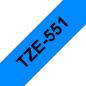 Preview: Ptouch band, laminiert schwarz/blau tze-551 pt-2450dx 24 mm - Ptouch-tze-551-4977766686532-02.jpg