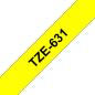 Preview: Ptouch band, laminiert schwarz/gelb tze-631 pt-1280vp 12 mm - Ptouch-tze-631-4977766686686-02.jpg