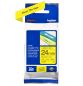 Preview: Ptouch band, laminiert schwarz/gelb tze-651 pt-2450dx 24 mm - Ptouch-tze-651-4977766686747