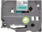 Preview: Ptouch band, laminiert schwarz/grün tze-751 pt-2450dx 24 mm - Ptouch-tze-751-4977766692434-02.jpg