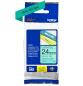 Preview: Ptouch band, laminiert schwarz/grün tze-751 pt-2450dx 24 mm - Ptouch-tze-751-4977766692434
