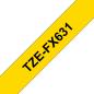 Preview: Ptouch flexitape lamin. schwarz/gelb tze-fx631 zu pt-550 12 mm - Ptouch-tze-fx631-4977766691772-03.jpg