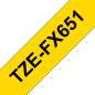 Preview: Ptouch flexitape lamin. schwarz/gelb tze-fx651 zu pt-550 24 mm - Ptouch-tze-fx651-4977766692557-02.jpg