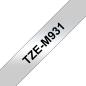 Preview: Ptouch flexit.lam.schwarz/matt-silber tze-m931 zu pt-550 12 mm - Ptouch-tze-m931-4977766691802-03.jpg