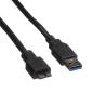 Preview: Roline usb-a-micro b, datenkabel 11.02.8873 black, st/st, 3.2 gen1 0.8m - Roline-11.02.8873-7611990125456-02.jpg