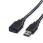 Preview: Roline usb-a-a, verlängerungskabel 11.02.8978 black, st/bu, 3.2 gen1 1.8m - Roline-11028978-7611990190461