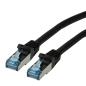 Preview: Roline patchkabel, cat.6a s/ftp 21.15.2852 black, halogenfrei, cl 2m - Roline-21152852-7611990159406