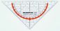 Preview: Rumold geodreieck 14cm 1016 farbig/transp. - Rumold-1016-4012108000901