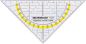 Preview: Rumold geodreieck 14cm 1026 farbig/transp. - Rumold-1026-4012108059909