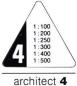 Preview: Rumold dreikant-massstab 150 30cm 150/4/30 architect 4 - Rumold-150-4-30-4012108004701-02.jpg