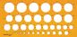 Preview: Rumold kreisschablone 2810 270x130x2mm - Rumold-2810-4012108067508