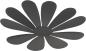 Preview: Securit kreidetafel 3-d flower w3d-flower schwarz, 7 stück 28x16.3x1cm - Securit-w3d-flower-8719075287590-02.jpg