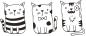Preview: Securit fensterschablone windoodle wd-3a3-pt a3 pets 3 stück - Securit-wd-3a3-pt-8719075284520-04.jpg