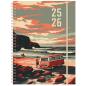 Preview: Simplex schüleragenda emotions 25/26 500220.26 1w/2s 17m wave ml 12x16.5cm - Simplex-50022026-7611468040250