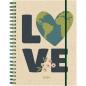 Preview: Simplex schüleragenda graspapier 25/26 500409.26 1w/2s 12m love ml 12x16.5cm - Simplex-50040926-7611468040472