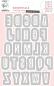 Preview: Sizzix stanzschablone 15.7x22x0.1cm cd157 alphabet 52 stück - Sizzix-cd157-8713943131268