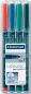 Preview: Staedtler lumocolor permanent f 318wp4 4 farben ass. - Staedtler-318wp4-4007817310809