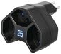 Preview: Steffen mehrfachstecker manta 14 97 1001 schwarz, drehbar, 3xt13 - Steffen-14-97-1001-7611007145453